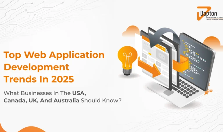 Web Application Development Trends 2025 — AI, Low-Code, and Cloud Innovation.
