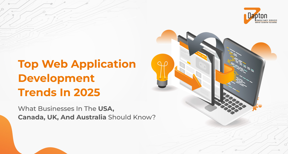 Web Application Development Trends 2025 — AI, Low-Code, and Cloud Innovation.